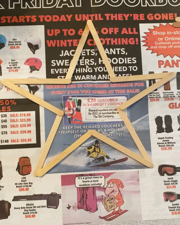 star out of popsicle sticks