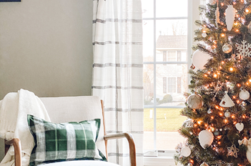 This pillow is the perfect Christmas decor!