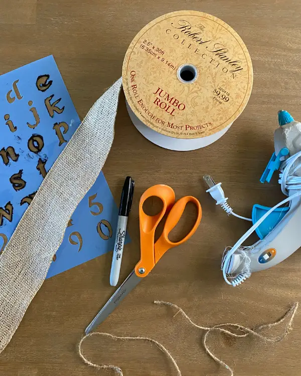 This DIY Banner is so easy to make and a cute way to hang a message