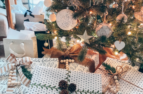 DIY bead letter gift tags