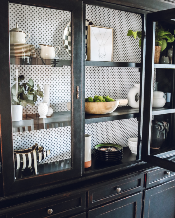 The china cabinet makeover, after