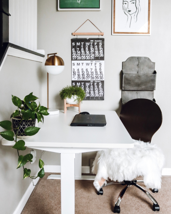 Here the sheepskin rug is being used as a cushion on a chair.
