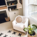 DIY no sew round throw pillow