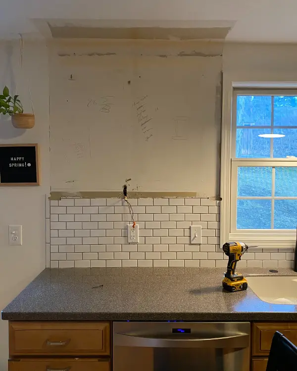 The cabinet is removed!