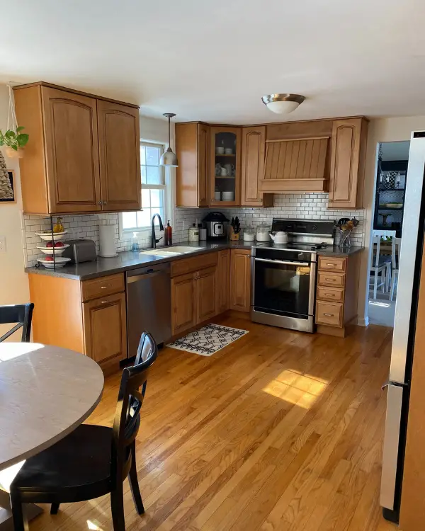 This is the kitchen before the remodel.