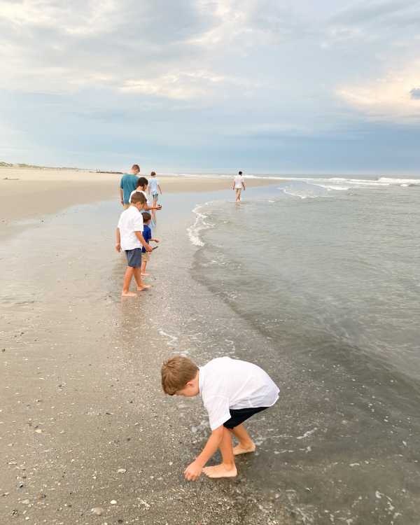 walking along the water