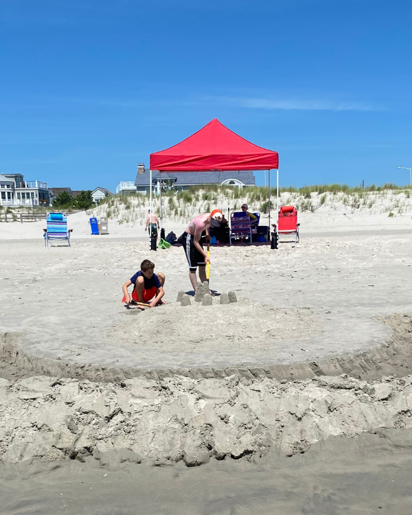 This canopy  is great for shade at the beach