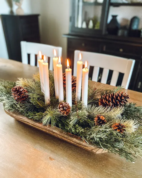 How to Style a Dough Bowl for Christmas is 3 Ways