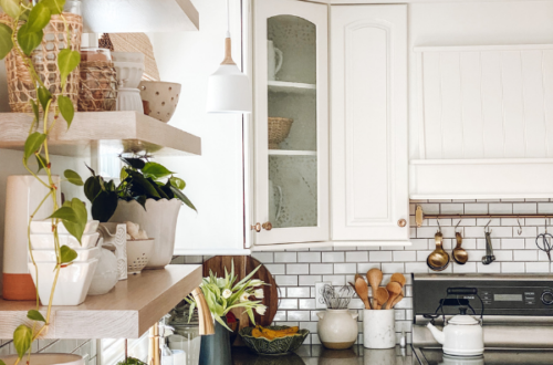 kitchen counter decor