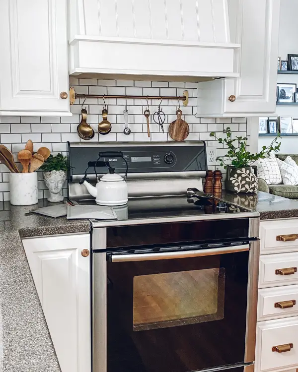 How to Hang a Utensil Rack in the Kitchen (Without Holes in the Tile!)