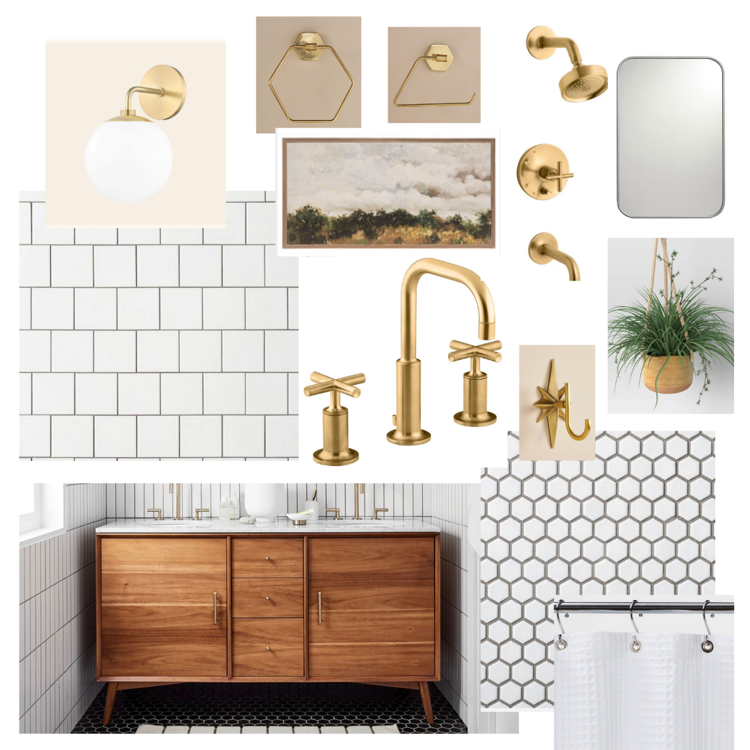 design board for the bathroom
