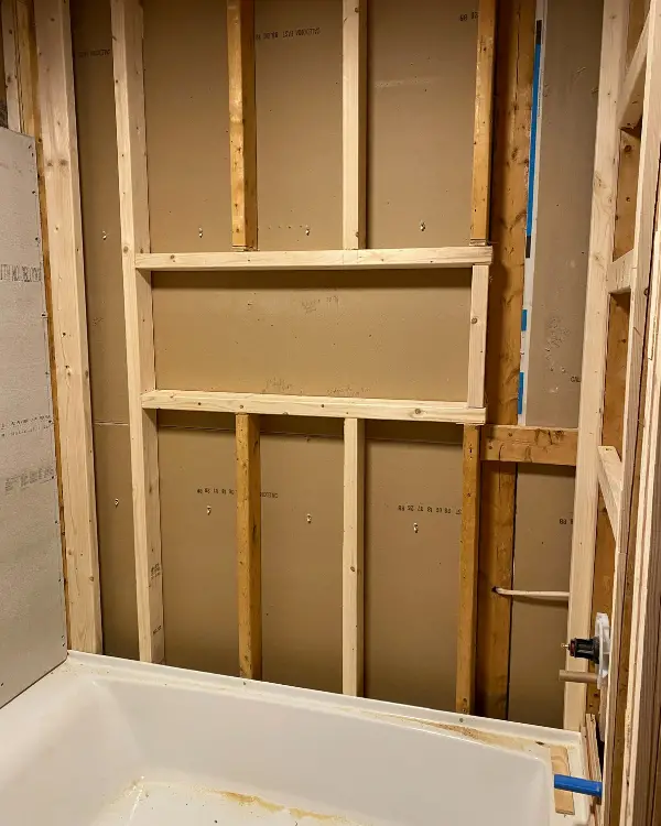 Shower Niche and Cement Board Installation; Bathroom Remodel