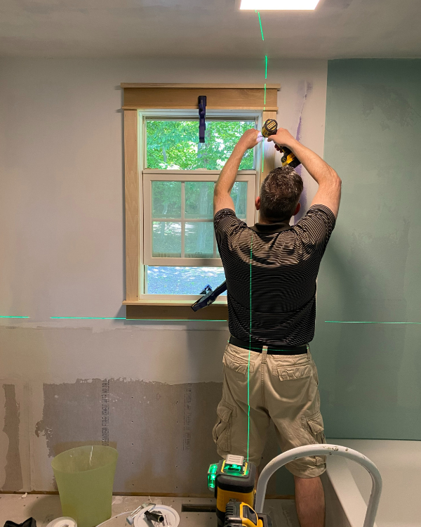 Use a level to make sure it's just right