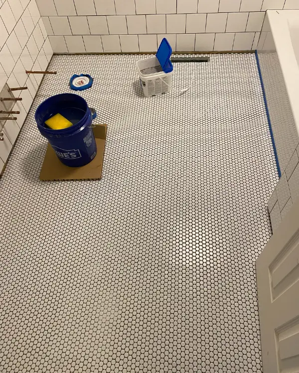 12 Tips for Installing a Penny Tile Floor in the Bathroom