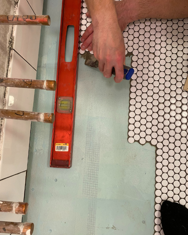12 Tips for Installing a Penny Tile Floor in the Bathroom