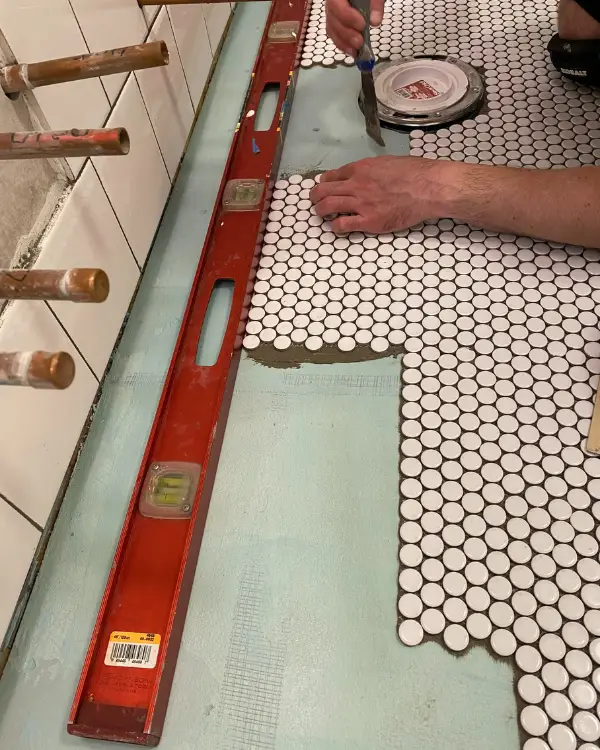 12 Tips for Installing a Penny Tile Floor in the Bathroom