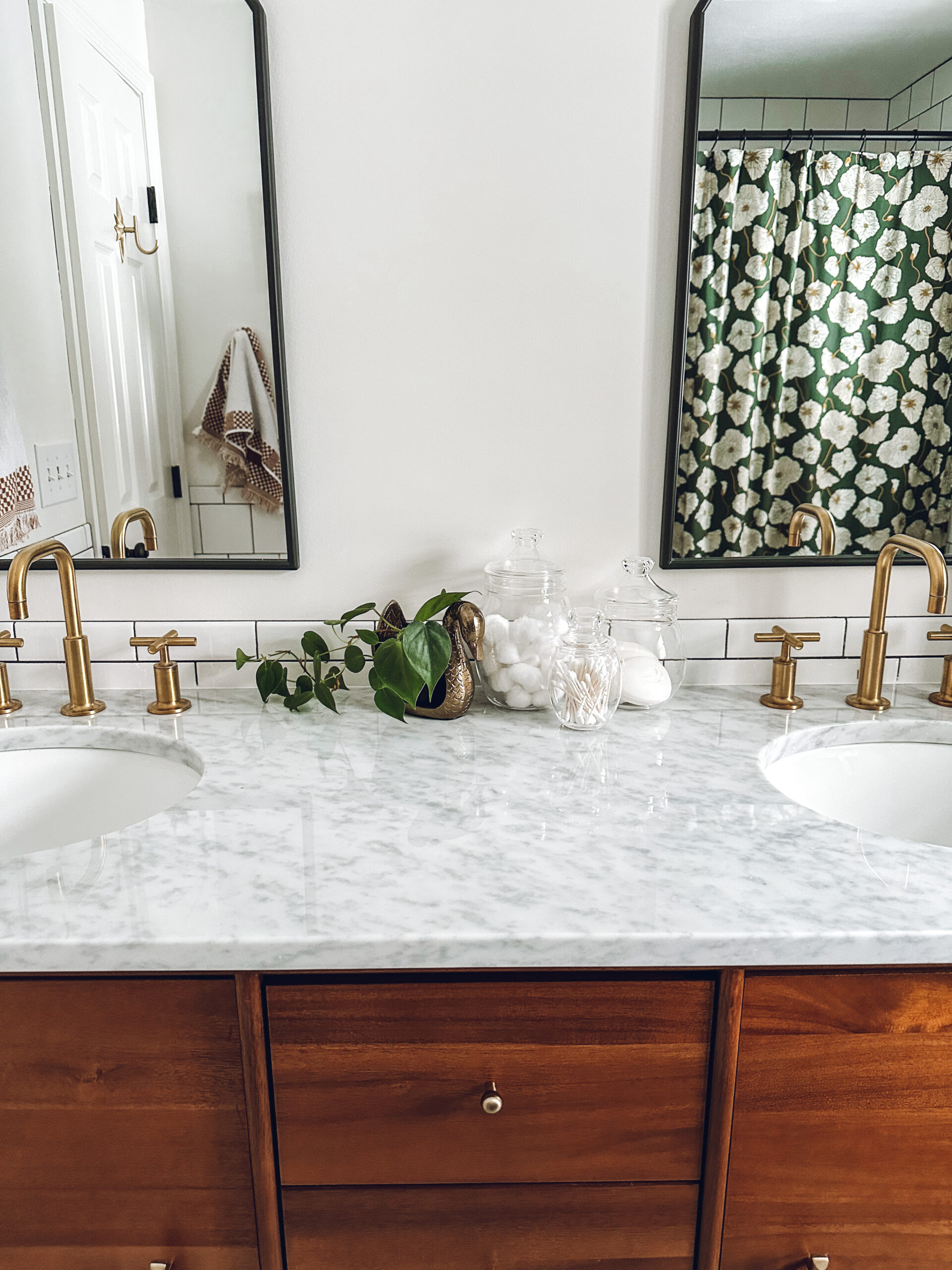 This shower curtain was a bit of a splurge but worth it!