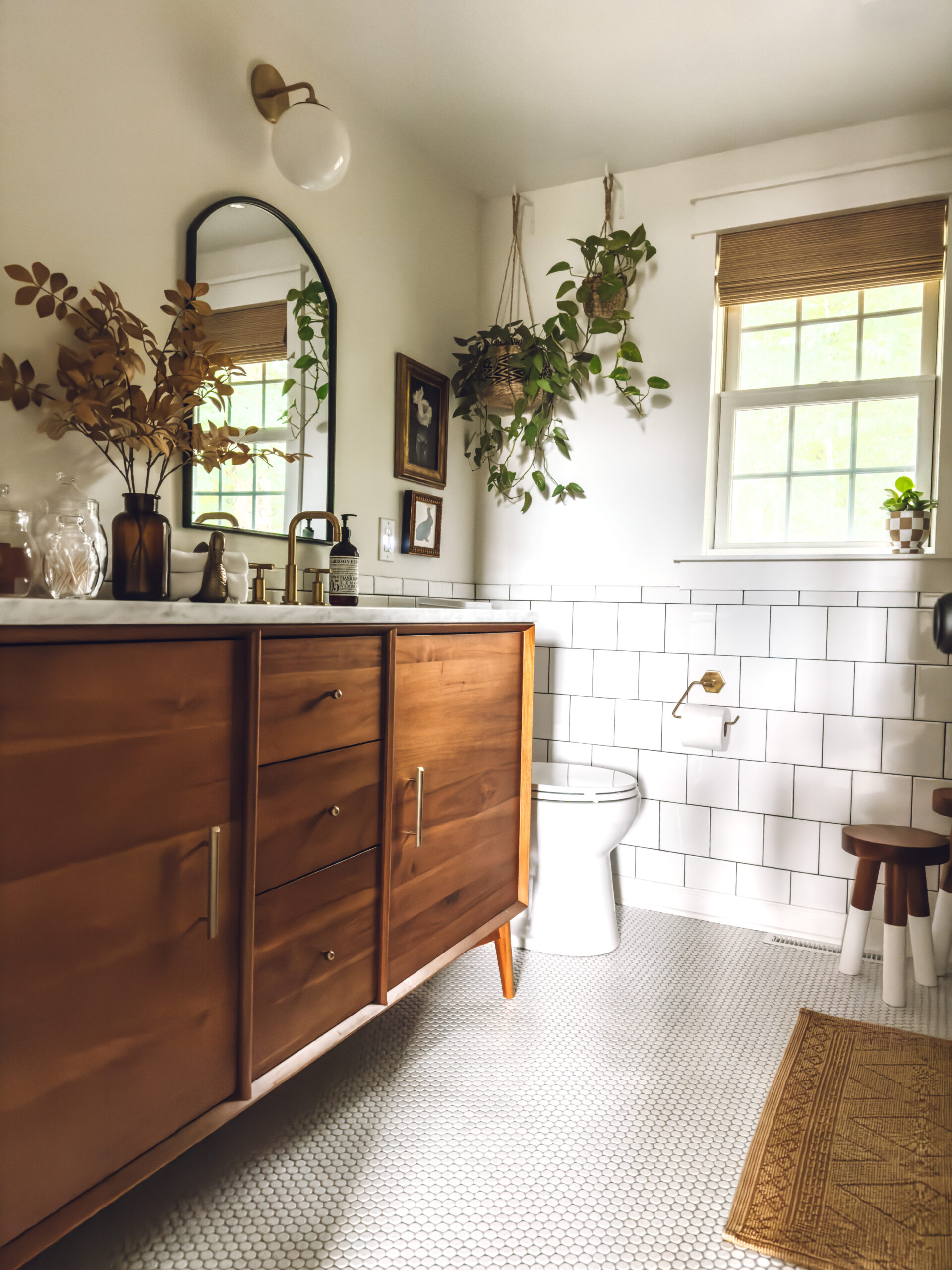 This penny tile was so affordable!