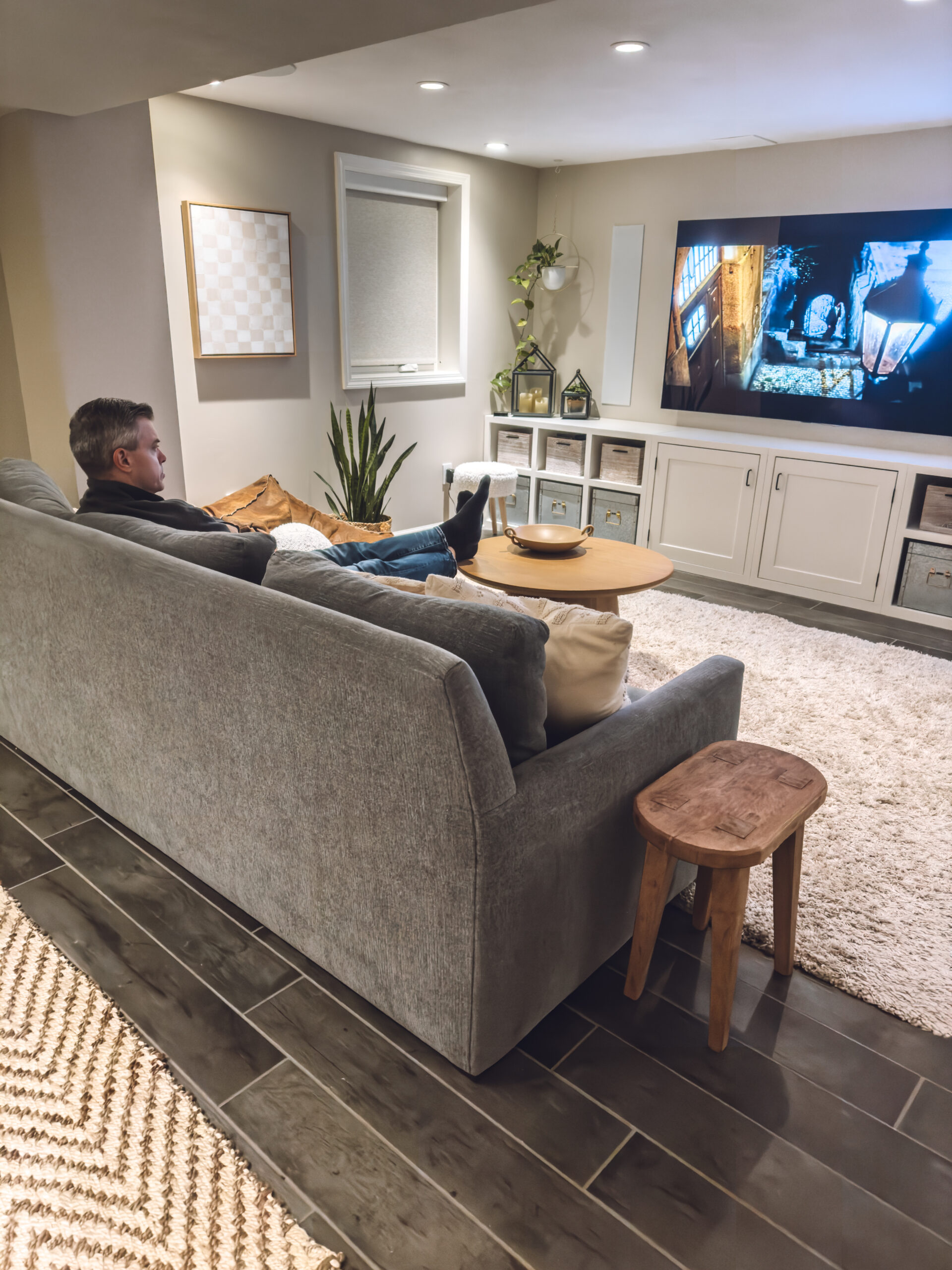 The shades are down al the way here.