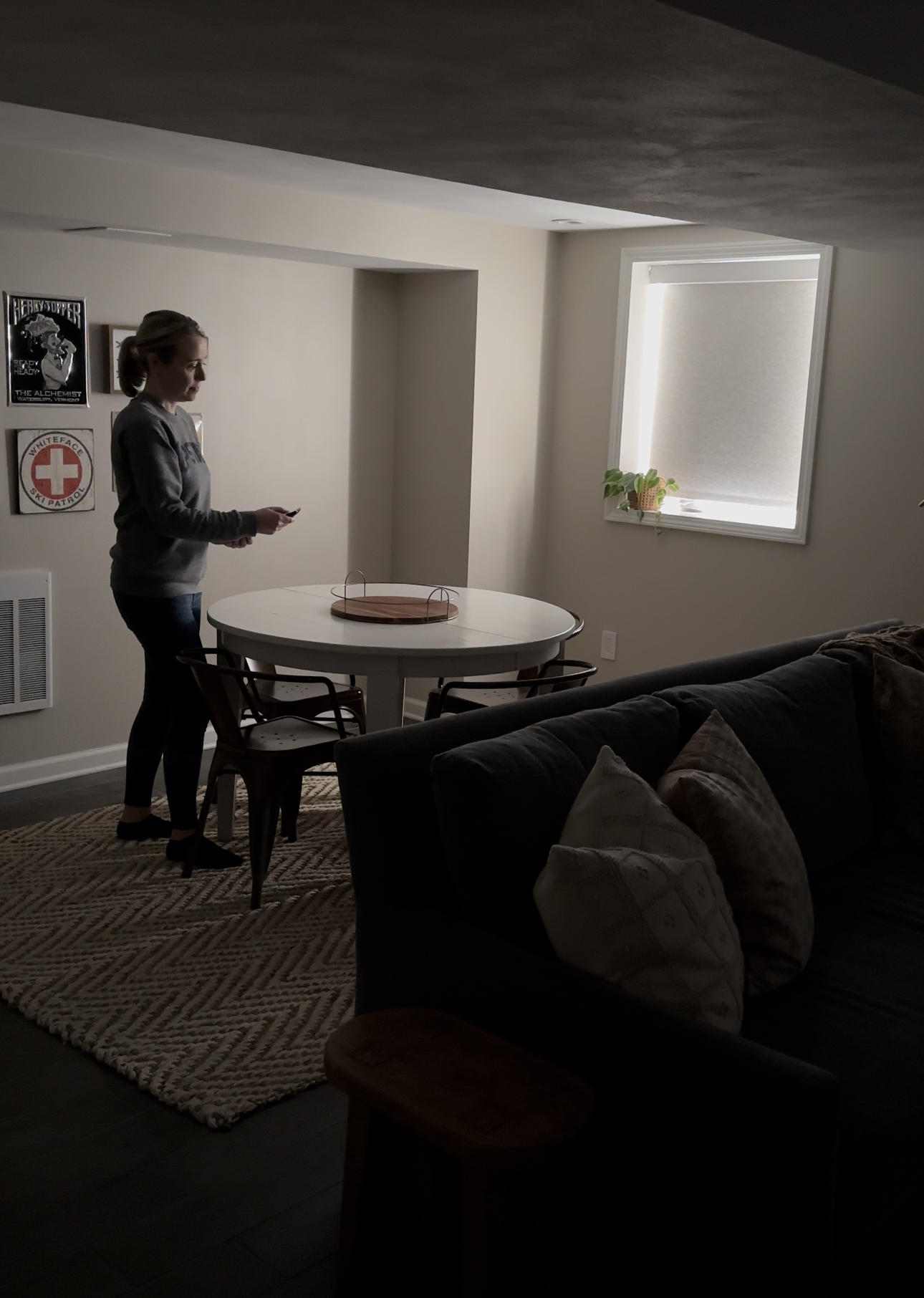 Using a remote control to operate the motorized shades